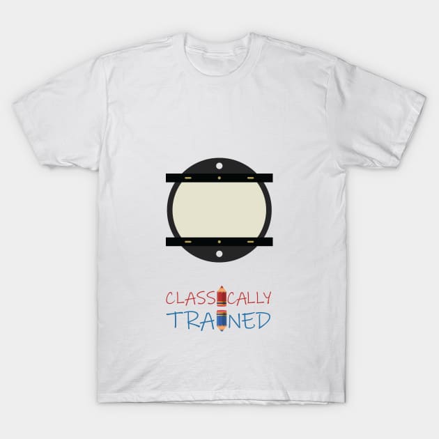 Classically Trained (2D) T-Shirt by Joe's Gallery of Geekdom